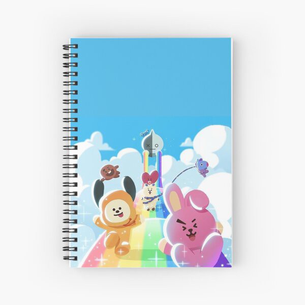 Sổ lò xo ghi chép BT21 BTS cực đáng yêu giá rẻ