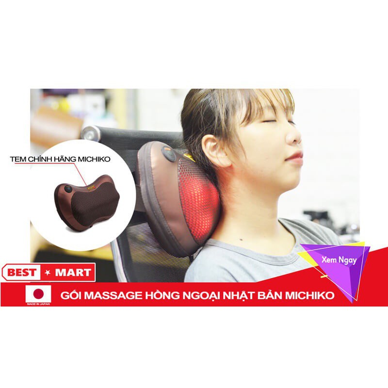 Gối Massage Hàn Quốc Magic - Gối Mát Xa Hồng Ngoại