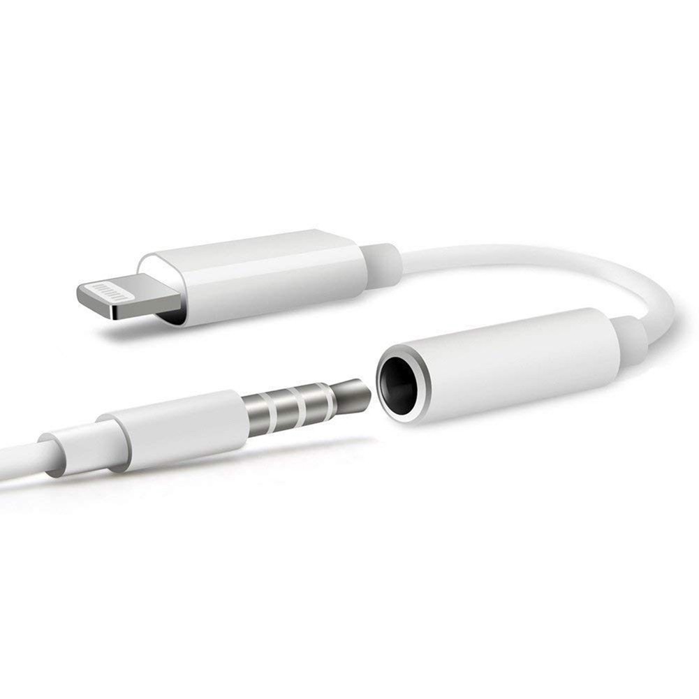 Set 2 cáp chuyển đổi tai nghe 8 chân sang 3.5mm thích hợp cho Iphone 10 11 12 X Xs 8