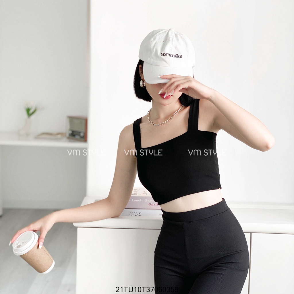 Áo thun 2 dây bản to trơn VM STYLE ulzzang trơn thời trang 22ATU03T372102