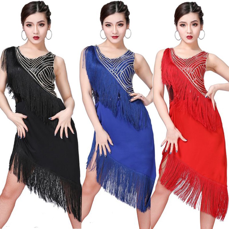 Đầm Khiêu Vũ Đính Kim Sa Lấp Lánh