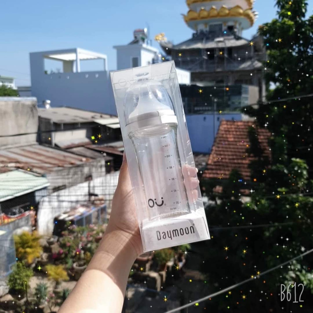 Bình Sữa OU WISH Nội Địa Hàn Quốc 140ml/260ml TẶNG KÈM Nắp Đậy Bình Sữa Silicon