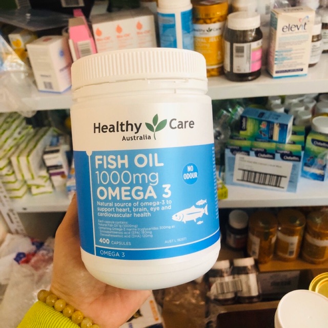 Dầu cá Omega 3 Healthy Care Fish Oil 1000mg MẪU MỚI [giá tốt]