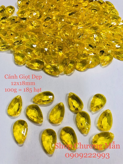 100G Cánh Pha Lê Nhựa Giọt Nước Đủ Màu Giá Sỉ