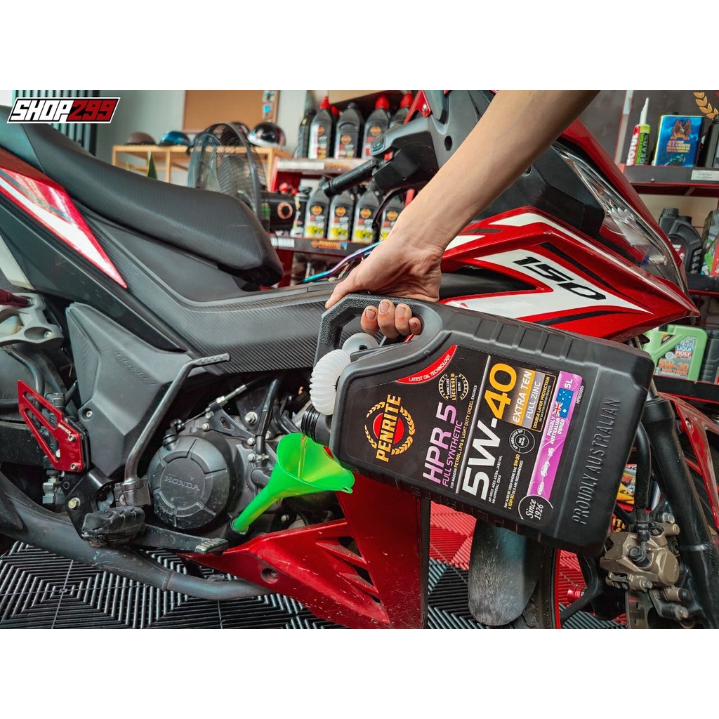 Nhớt Penrite HPR 5 5W40 Full Synthetic Chuyên Dùng Cho BMW R1250GS/GSA, BMW S1000R/RR, VESPA tiêu chuẩn API SP, A5/B5