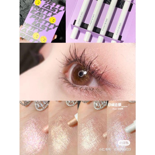 Bút Nhũ Mắt Dạng Sáp Siêu Lấp Lánh Unleashia Pretty Easy Glitter Stick 0.7g