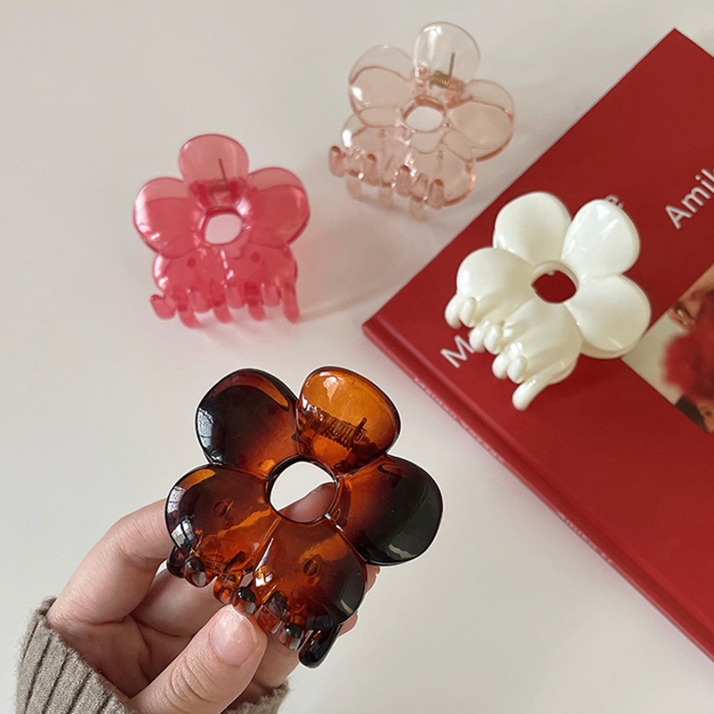 Kẹp Tóc Hình Hoa Thiết Kế Đơn Giản Thời Trang Cho Nữ