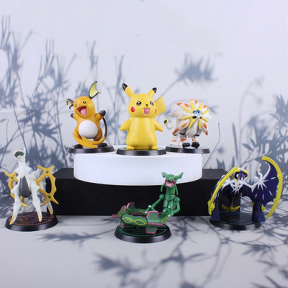 Set 6 mô hình nhân vật phim hoạt hình Pokemon bằng PVC