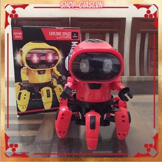 Đồ chơi Robot 6 chân phát nhạc có đèn led nhảy múa vui nhộn cho bé