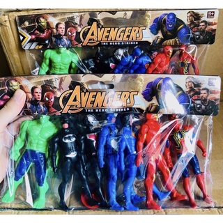 Bịch 7 mô hình nhân vật Siêu Anh Hùng Avenger không pin