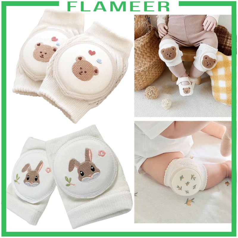 Miếng Đệm Bảo Vệ Đầu Gối Bằng Cotton Mỏng Chống Trượt Cho Bé Sơ Sinh