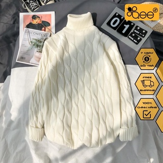 Áo len nam Hàn Quốc cổ lọ BEEZ thiết kế vặn thừng len cotton ấm áp AL5