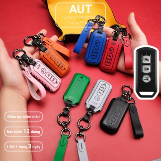 Ví da chìa khóa Honda SH Pcx SH Mode Cub Adv da bò khâu tay SHKV AD có tay cầm