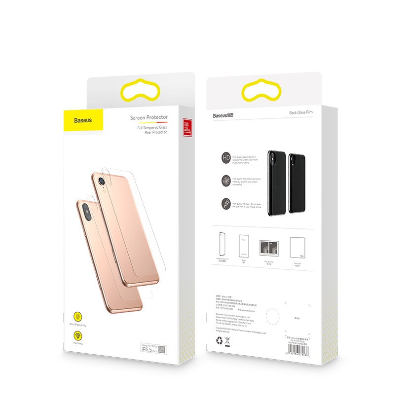 Kính cường lực chống xước mặt sau 0.3 mm Baseus cho iPhone XR & Xs Max