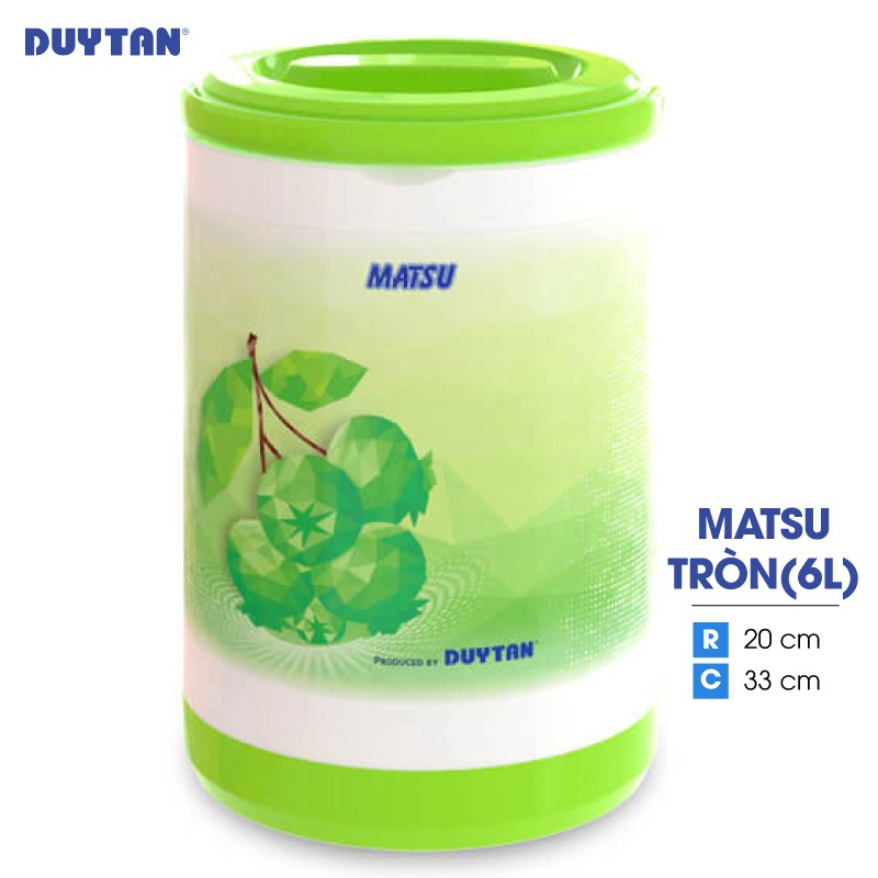 Bình đá cách nhiệt Duy Tân Matsu tròn 6 Lít - No.520