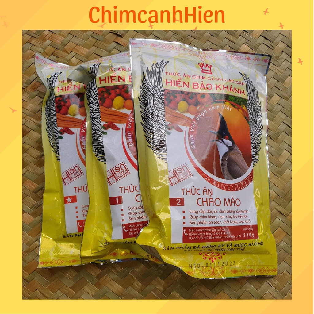 (HỎA TỐC) Cám Hiển Bảo Khánh - chào mào - 200g (3 loại)