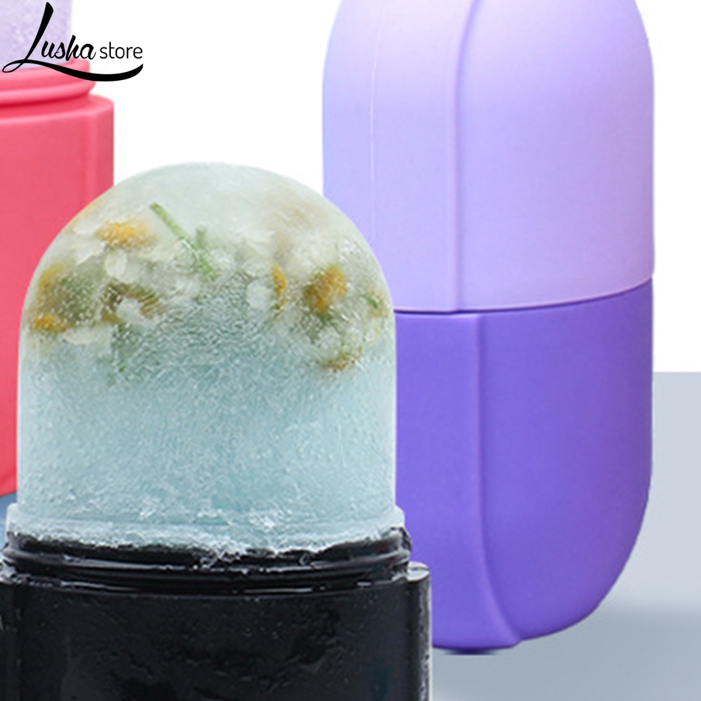 Khuôn làm đá lăn mặt giúp da săn chắc chất liệu silicon tiện dụng