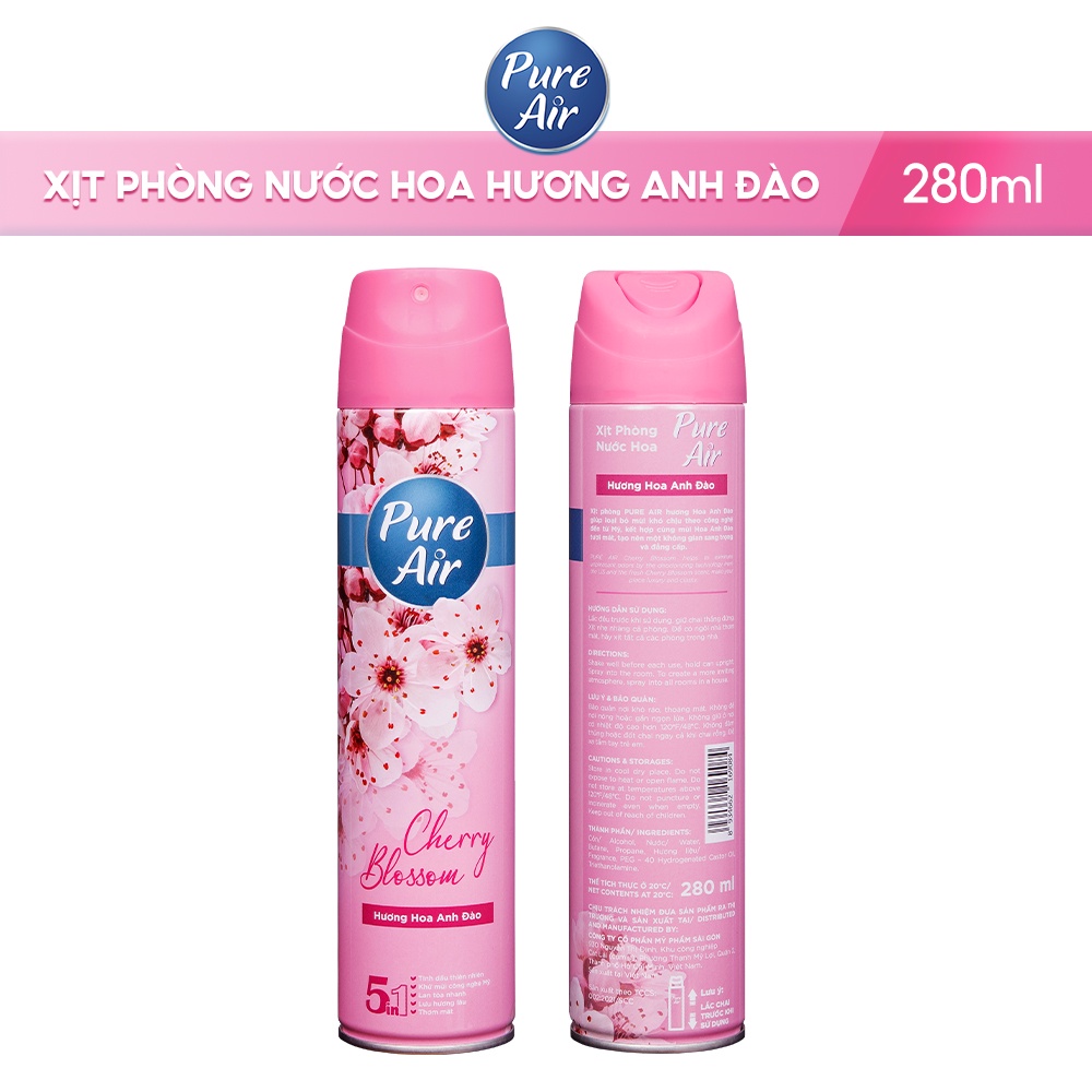 Xịt phòng hương nước hoa Pure Air 280ml