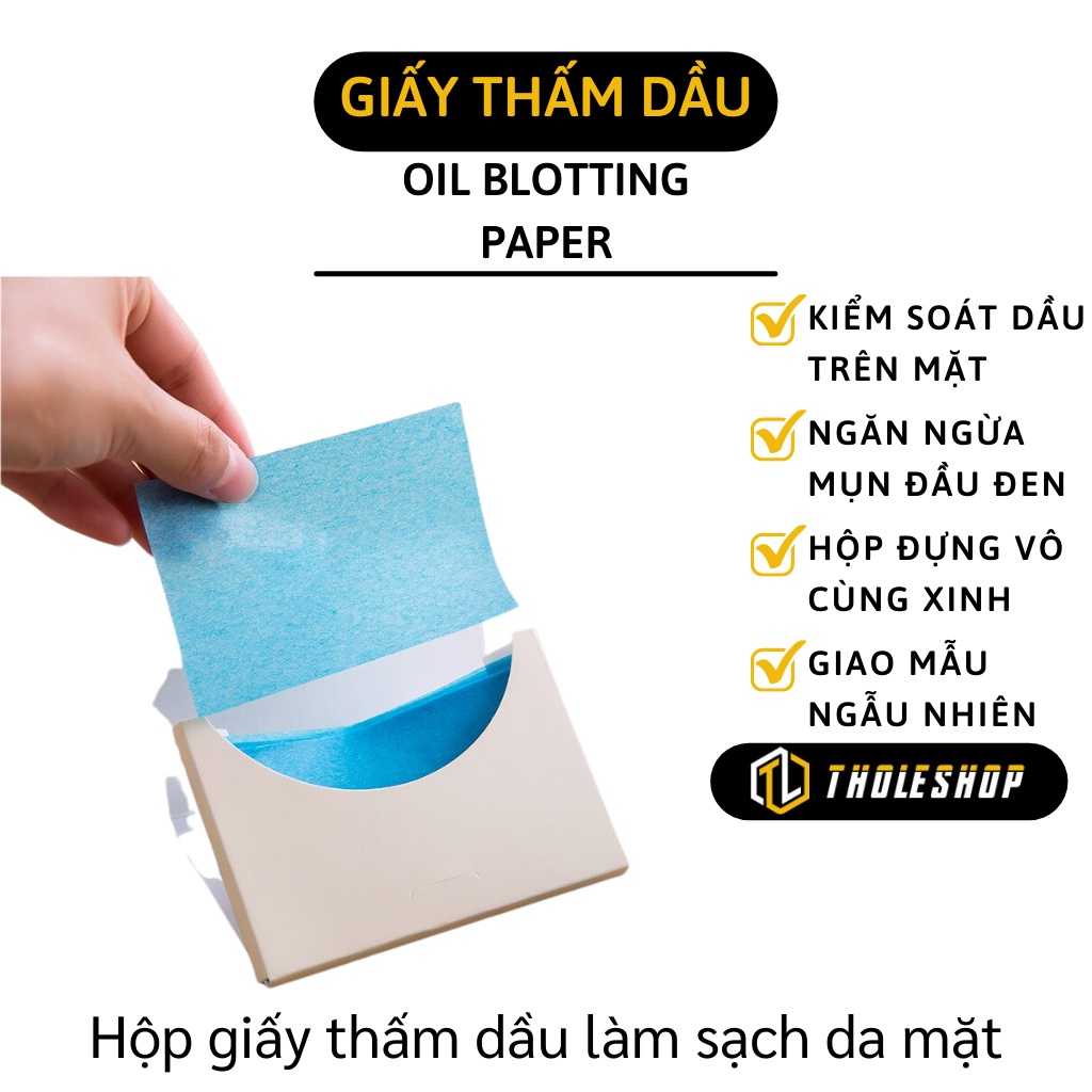 Giấy Thấm Dầu - Hộp Giấy Thấm Dầu Da Mặt 50 Tờ, Giữ Da Sạch, Không Bị Bã Nhờn 7305