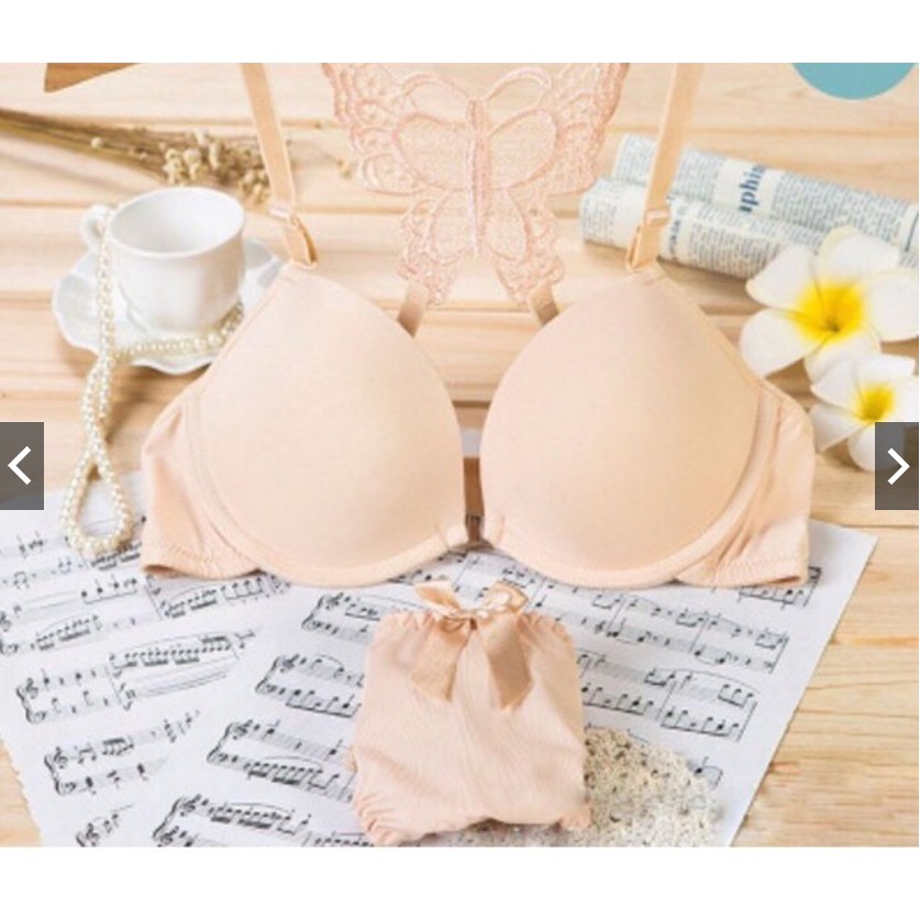 Bộ đồ lót cánh bướm sexy cài ngực trước(ảnh thật)