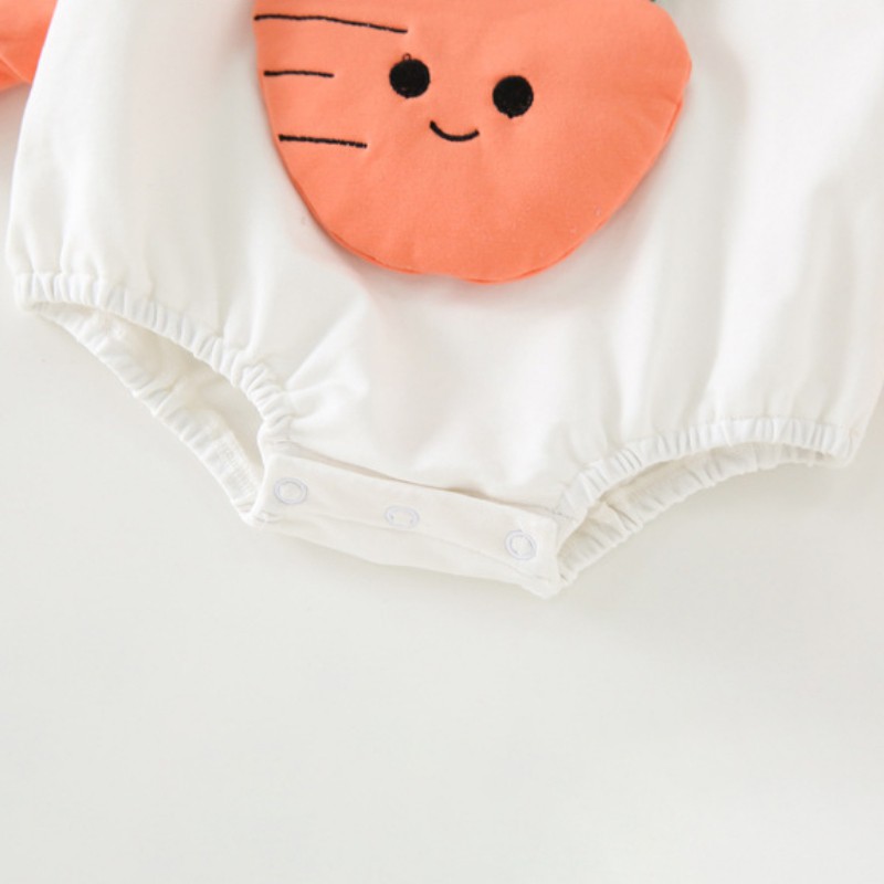 Áo Liền Quần Tay Dài Có Nón Dễ Thương Dành Cho Bé