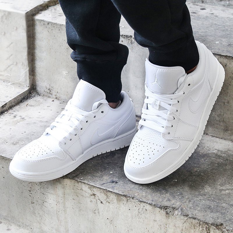 Giày Air Jordan 1 Cổ Thấp FREESHIPNike Air Jordan 1 Low Allwhite Chính Hãng - Giày Jordan 1 Full Trắng Chuẩn Auth