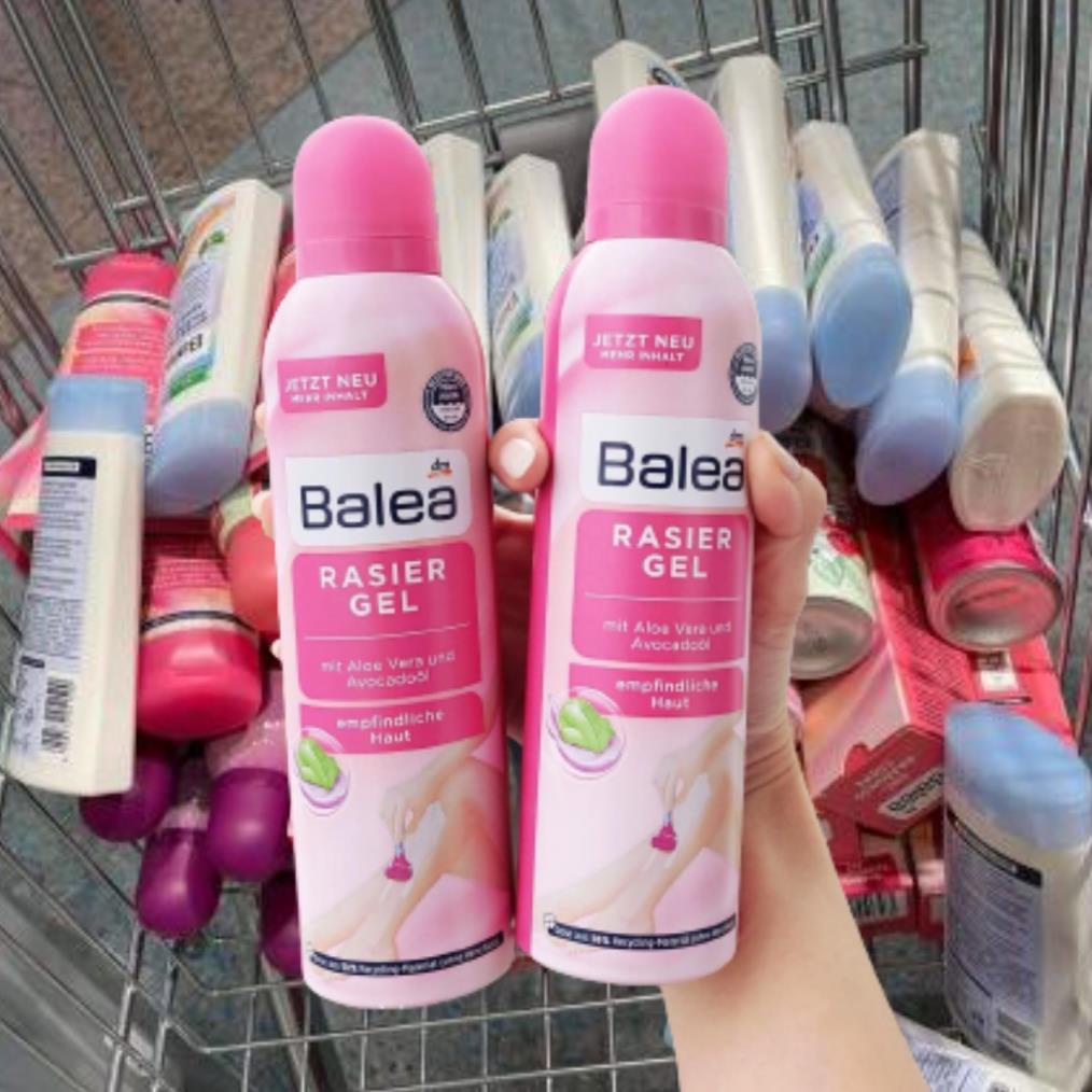 Bọt cạo lông Balea, Peach Rose ⚡ CAO CẤP ⚡ Kem tẩy lông Balea ( New) Nội Địa Đức chiết xuất thiên nhiên lành tính