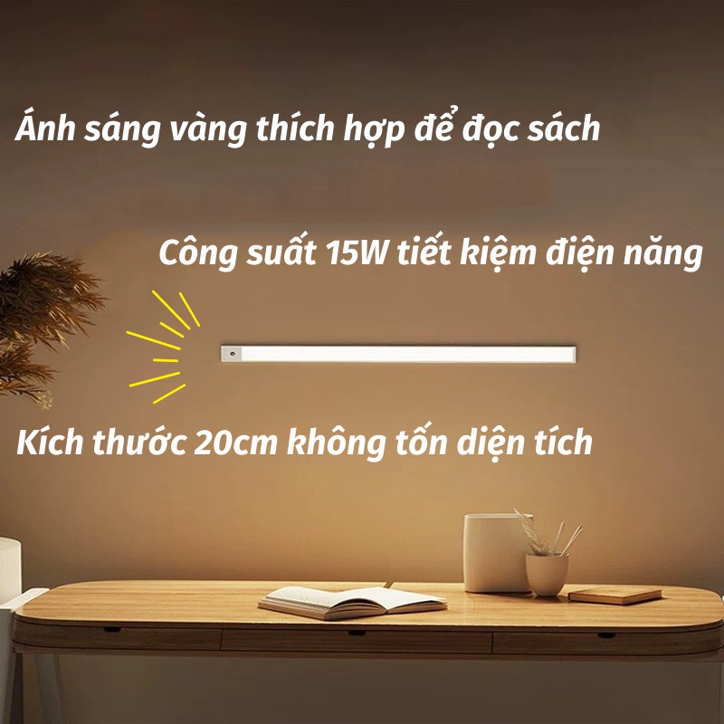 Đèn Led Cảm Ứng,Đèn Cảm Biến Chuyển Động Gắn Tủ Quần Áo, Hành Lang, Phòng Ngủ, Phòng Tắm Tự Động Thông Minh PAPAA.HOME