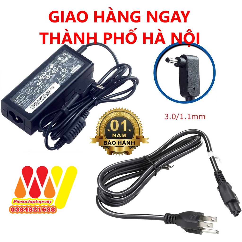 [BH 1 đổi 1] Sạc Adapter Acer 19V-2.37A 2.1A 45W Aspire R 14 R14 R5-471T Switch Alpha 12 SA5-271 SA5-271P