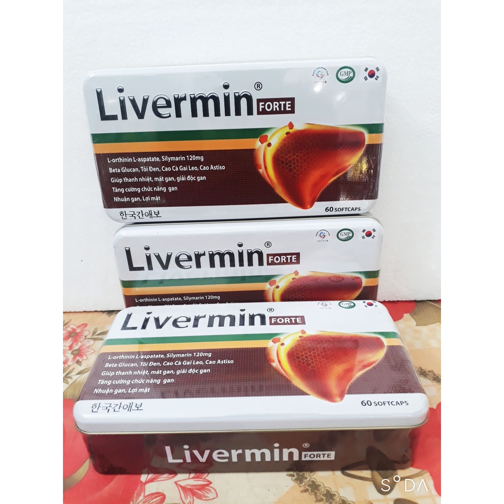 Viên giải độc gan Livermin Forte, giúp thanh nhiệt, mát gan. Hỗ trợ bảo vệ gan và tăng cường chức năng gan