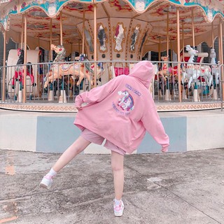 Áo Khoác Hoodie 🌟 Unicorn Dáng Rộng Siêu Cute