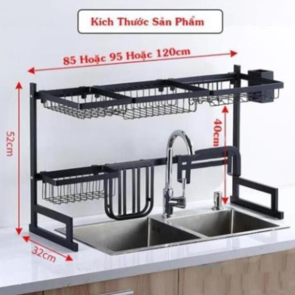 Kệ Đựng Bát Đĩa❤️FREESHIP❤️ Kệ Để Chén Đĩa Thông Minh Trên Bồn Rửa Bát Sơn Đen Cao Cấp | BigBuy360 - bigbuy360.vn