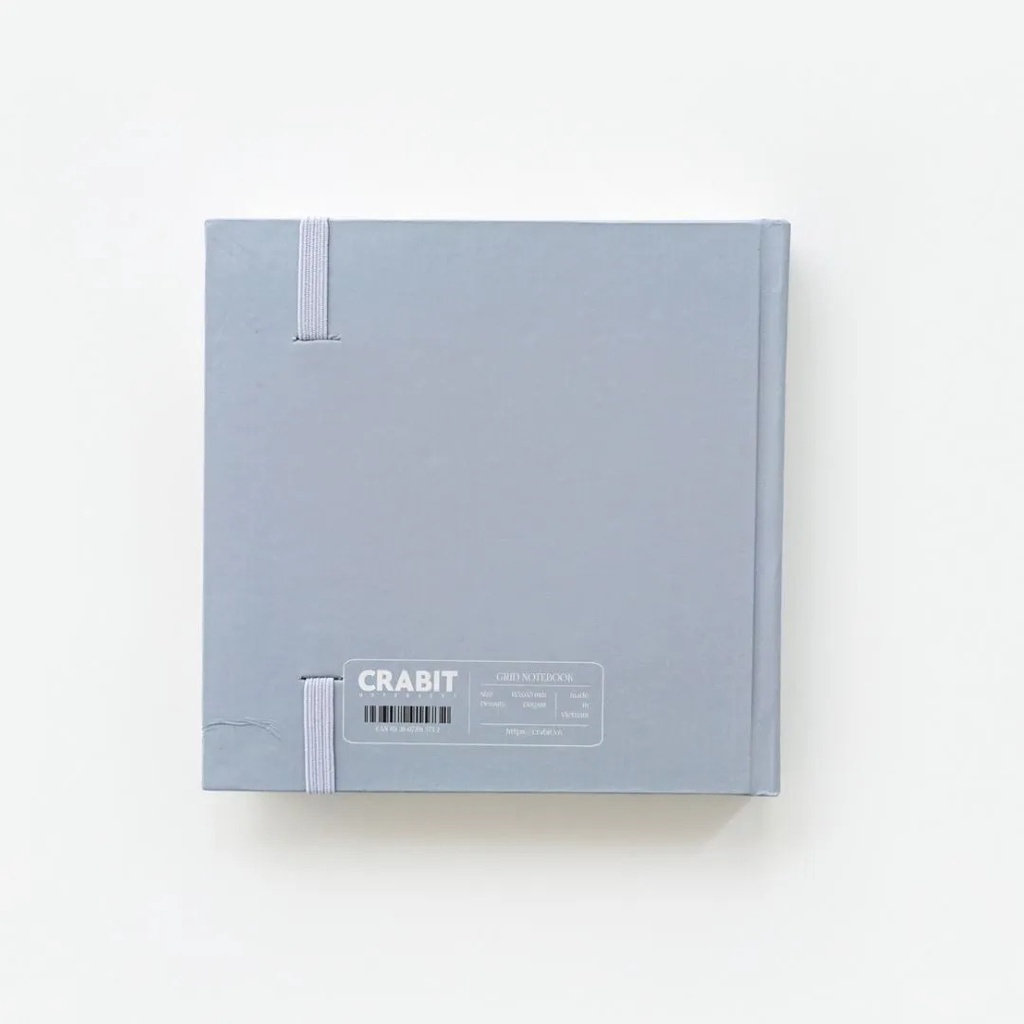Sổ Vuông CRABIT Grid TÍM 130gsm 144 trang - Sổ tay ghi chép, bullet journal