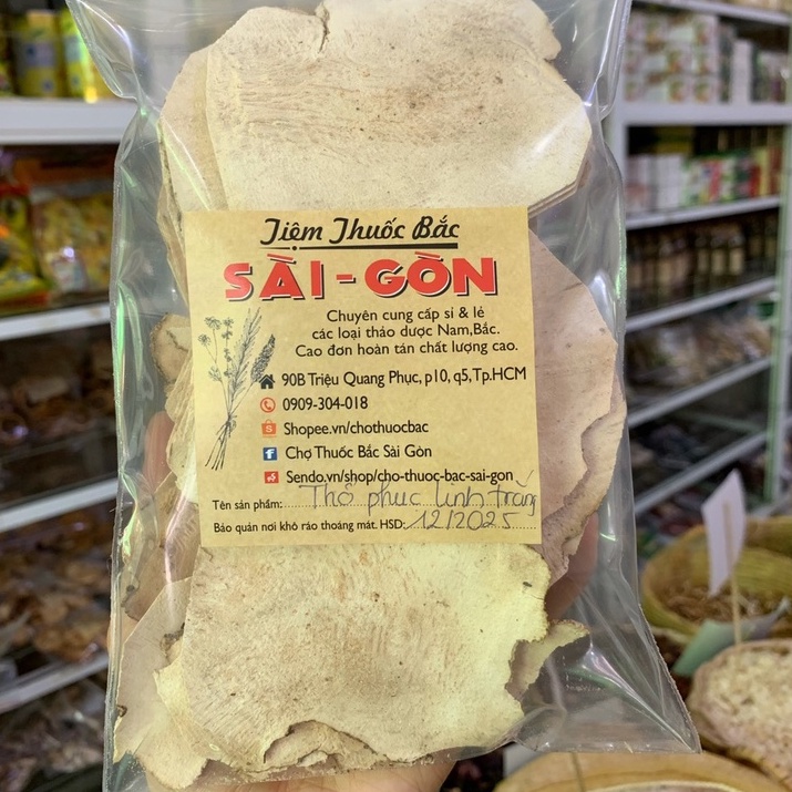 Nấm Phục Linh Trắng Thái Lát 1kg