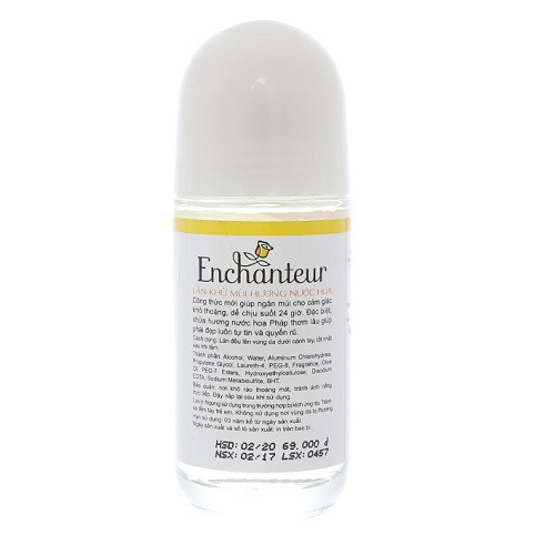 Lăn khử mùi nước hoa Enchanteur Deluxe Charming 50 ml