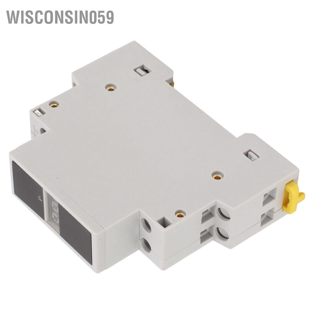 Wisconsin059 Đồng hồ đo điện áp một pha Màn hình kỹ thuật số ABS Vỏ đồng mô-đun nhỏ cho thợ AC80V ‑ 500V
