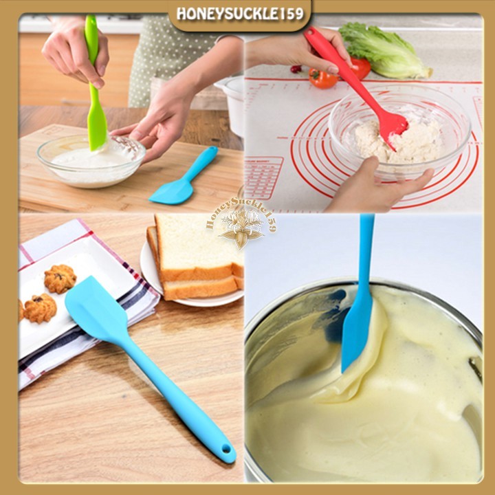 Cây Vét Bột,Trộn Bột ,Nhào Bột,Spatula Silicon Đúc 28cm Mầu Ngẫu Nhiên