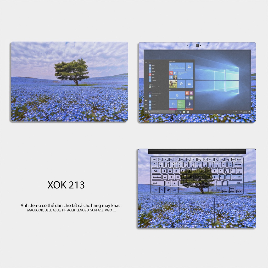 Miếng Dán Laptop Chủ Đề PHONG CẢNH THIÊN NHIÊN - Skin Dán Laptop CẮT SẴN theo từng MODEL máy