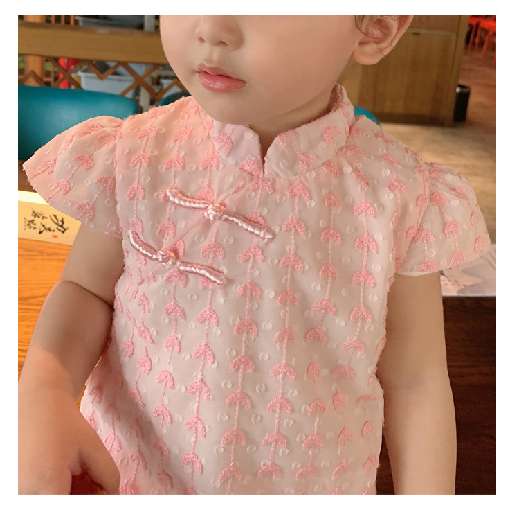 Đầm Sườn Xám Qipao Phong Cách Trung Quốc Cho Bé Gái