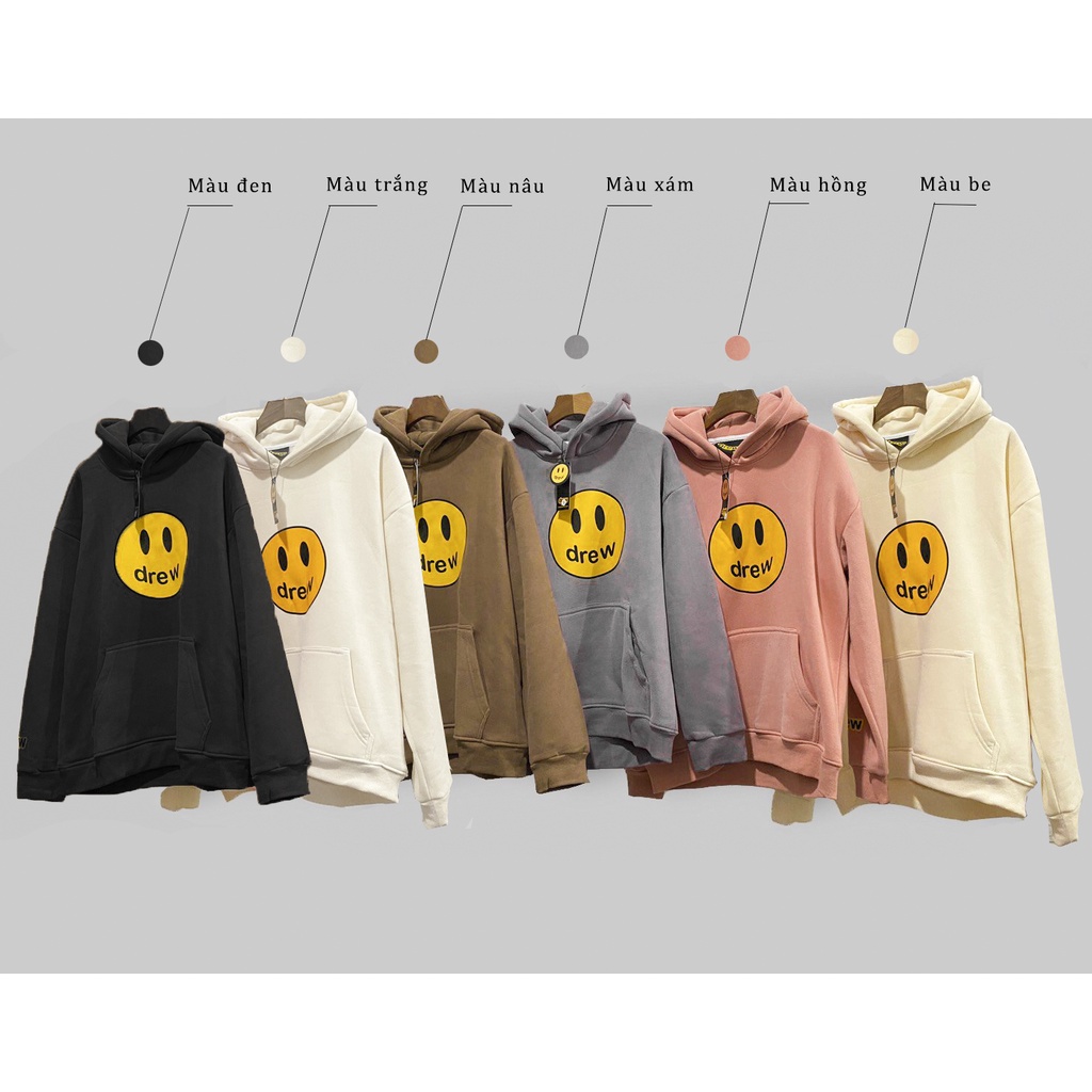 Áo Hoodie In Hình Drew Form Unisex, Áo Dài Có Mũ Nỉ Bông 350gsm dày mịn DRE1 | BigBuy360 - bigbuy360.vn
