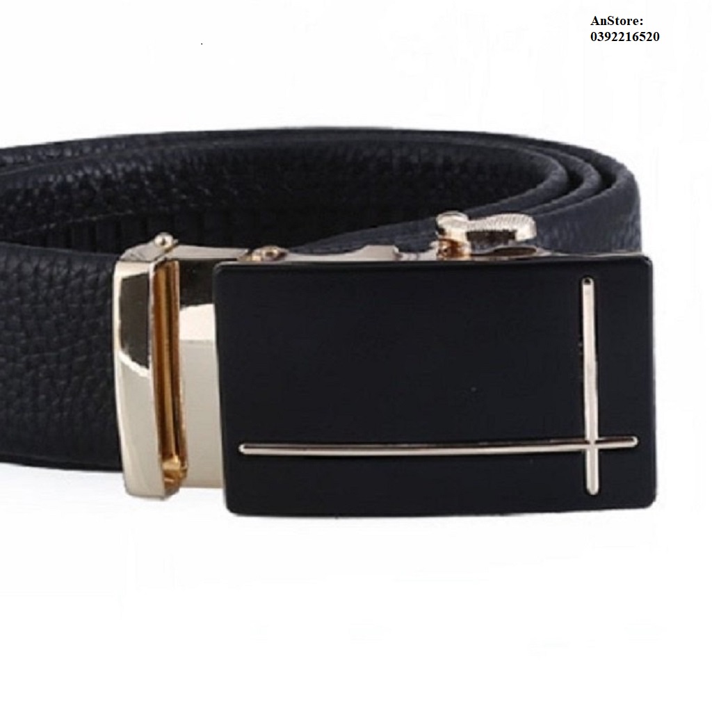 Dây Nịt Nam, Thắt Lưng Da Nam Khóa Tự Động Đúc Nguyên Khối Cao Cấp Dây Da Bò 100% Chính Hãng Burberry CK1