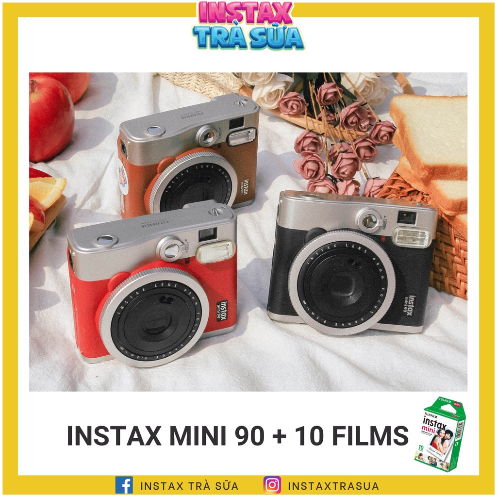 MÁY ẢNH LẤY LIỀN INSTAX MINI 90 - TẶNG KÈM 10 FILM - CHÍNH HÃNG FUJIFILM