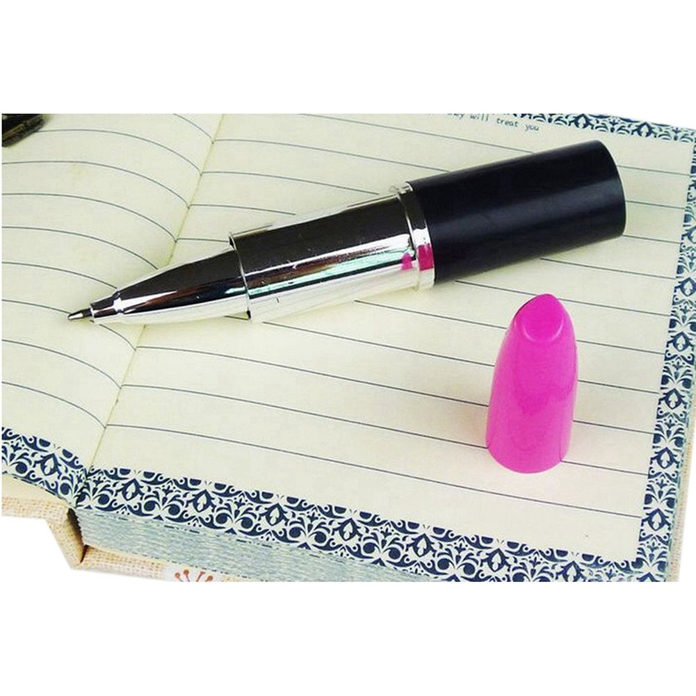Set 12 Bút Bi Hình Thỏi Son Dễ Thương 0.5Mm