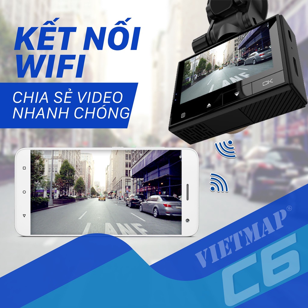 VietMap C6 - Camera Hành Trình Ô tô Có WiFi - Pin Siêu Tụ Điện | BigBuy360 - bigbuy360.vn