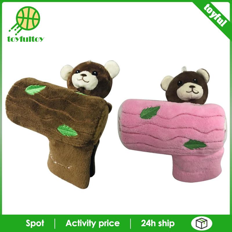 Vỏ Bọc Đầu Gậy Đánh Golf Hình Gấu Nhồi Bông Màu Nâu Sáng Tạo