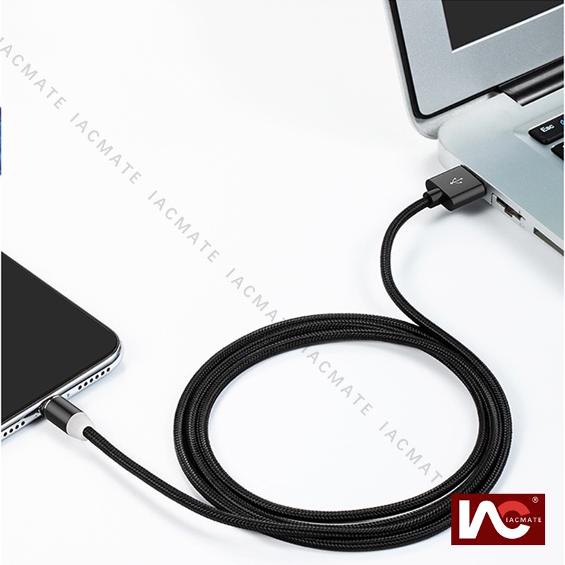 Cáp Sạc Điện Thoại Nam Châm 3 Trong 1 Dài 2M Có Đèn LED