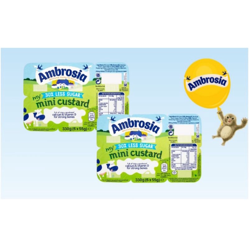VÁNG SỮA AMBROSIA CỦA ANH HŨ 150G/ VỈ 6 HŨ 55G