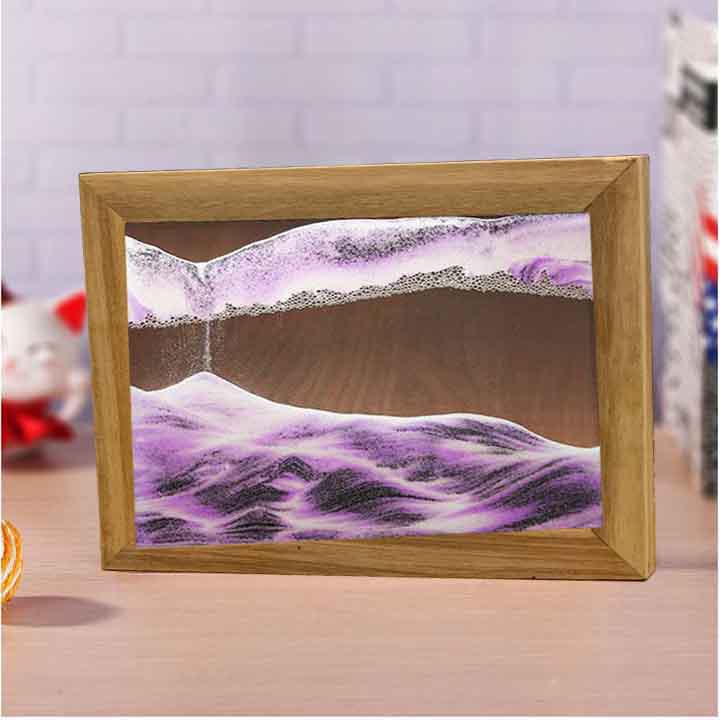 Tranh cát chảy chuyển động 3D, tranh nghệ thuật trang trí bốn mùa