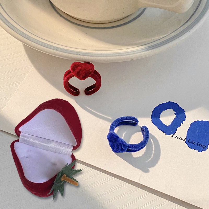 Nhẫn Hở Hình Trái Tim Có Thể Điều Chỉnh Kích Cỡ Thời Trang Cho Nữ