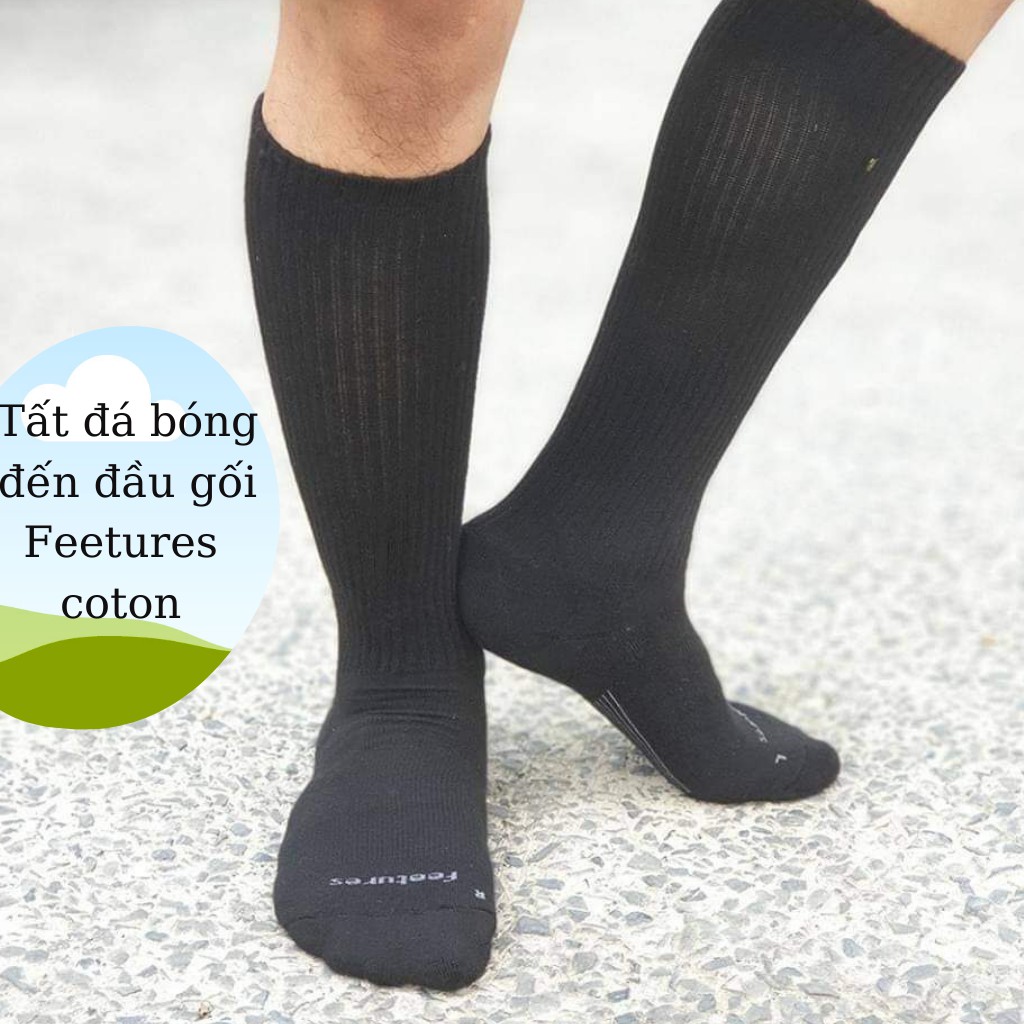 Tất Vớ Nam Đá Bóng Feetures Dài Đến Đầu Gối Cotton